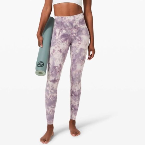 lululemon athletica Pants - Lululemon Align Pant Leggings 28" Diamond Dye, Purple Graphite Tie Dye Size 4